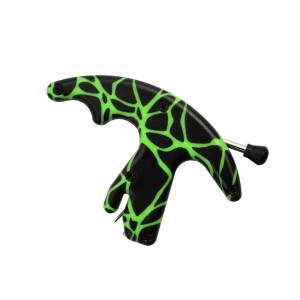 Elong venkovní 42ra01-GNS Green Camo Palec uvolnění pomůcka lukostřelba sloučenina střelba luk pomocí podpory