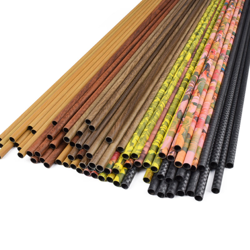 Elongarrow zakázkové barevné dřevo camo různých velikostí páteř lukostřelba lovec střelba arrow uhlíkový hřídel